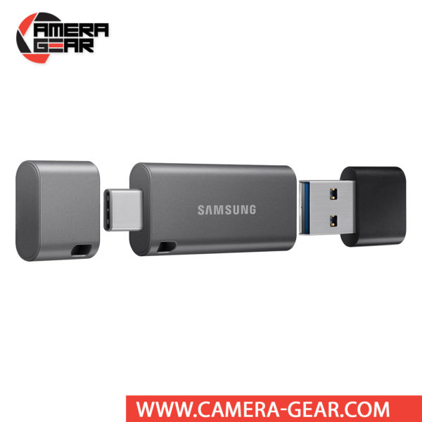 Samsung 256GB DUO Plus USB Type-C Flash Drive with USB Type-A Adapter is a USB pen drive that can be used with a smartphone (or any other device) with USB Type-C or with a computer with a USB 2.0 or USB 3.0 socket. It features the ultra-fast read speeds and USB-C native connectivity which make this USB drive a valuable asset. 