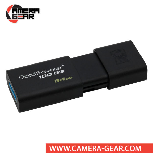 Kingston 64GB Data Traveler 100 G3 USB 3.0 Flash Drive is a stylish USB Flash drive with sizable storage and speedy performance, suitable for just about anyone.